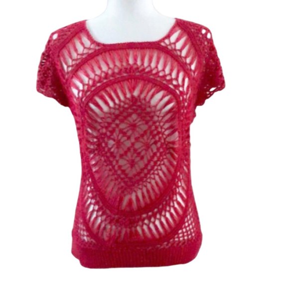 COCO ROJA acrylic loose short sleeves - Picture 1 of 7